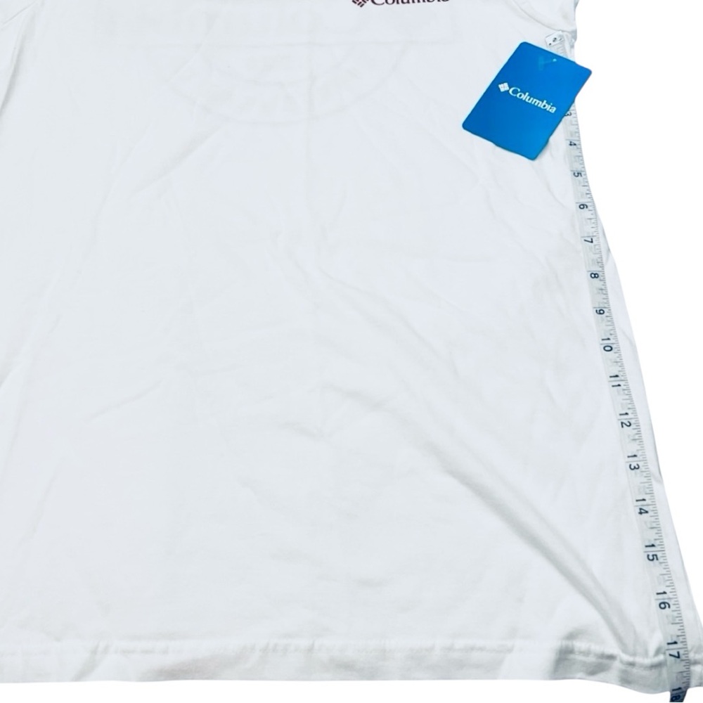 Mens Columbia Sportswear Company T-Shirt SM Columbia tshirt tee white red blue - Picture 9 of 10